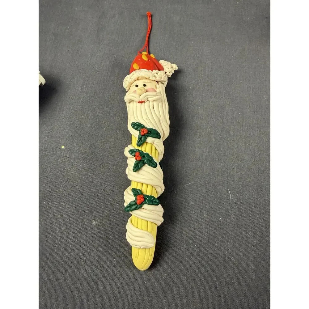 Lot of 10 Vtg Assortment of Handmade Christmas Ornaments Decorations